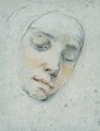 Portrait Of Pasitea Crogi, Her Eyes Closed In Ecstasy - Francesco Vanni