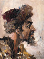 Study of the head of a Strelets for 'Morning of the Execution of the Streltsy' - (after) Vasilij Ivanovic Surikov