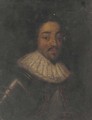 Portrait of a gentleman, bust-length in a white ruff - (after) Dyck, Sir Anthony van