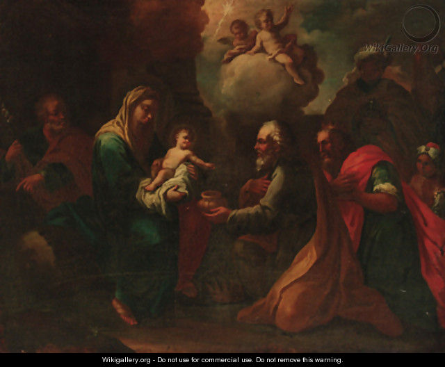 The Adoration of the Magi - (after) Valerio Castello