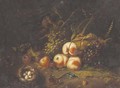A forest floor still life with peaches - (after) Tommaso Salini (Mao)