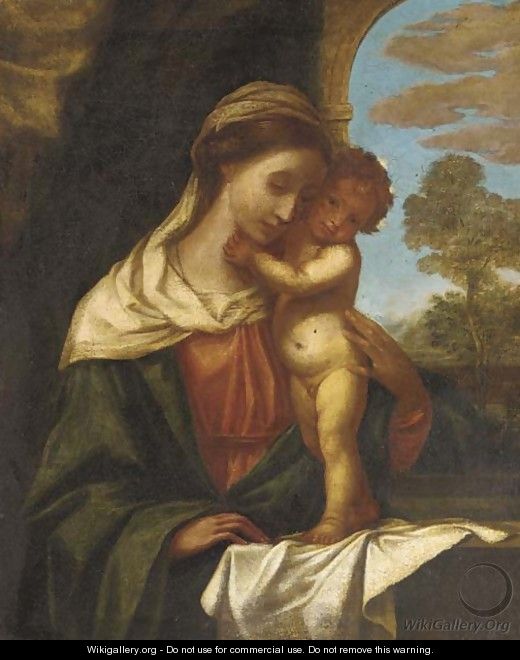The Madonna and Child 2 - (after) Tiziano Vecellio (Titian)