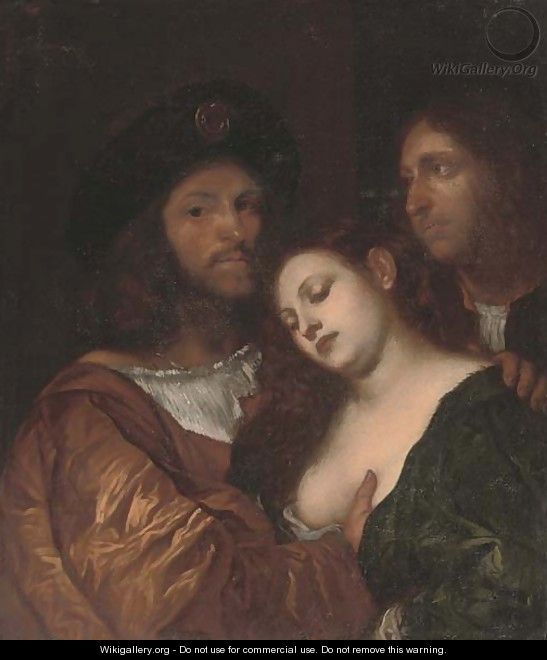 The lovers - (after) Tiziano Vecellio (Titian)