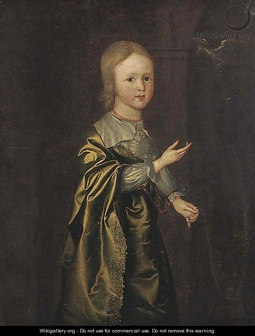 Portrait of a girl - (after) Wybrand Simonsz. De Geest