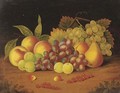 Grapes, redcurrants, plums, peaches, cherries, and a pear - (after) William Jones