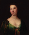 Portrait of a lady, bust-length, in a green dress - (after) Kneller, Sir Godfrey