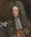 Portrait of a gentleman, bust-length, wearing the Order of the Garter, feigned oval - (after) Kneller, Sir Godfrey