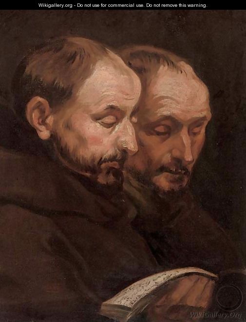 Two monks reading - (after) Dyck, Sir Anthony van