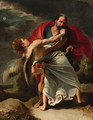 Jacob wrestling with the Angel - (after) Sir Peter Paul Rubens