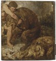 Hercules and the Nemean Lion - (after) Sir Peter Paul Rubens