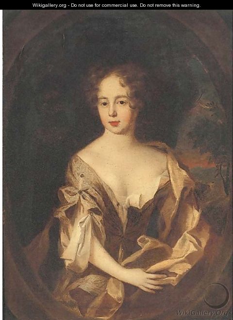 Portrait of Lady Heathcote, wife of Sir John Heathcote, Bt. - (after) Sir Peter Lely