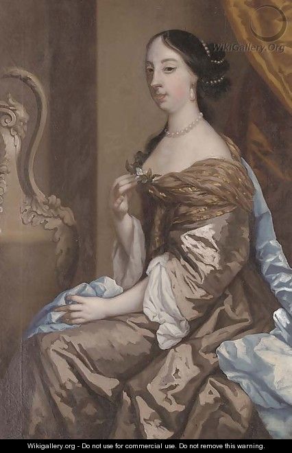 Portrait of a lady, traditionally identified as Barbara Palmer, nee Villiers, Duchess of Cleveland (1640-1709) - (after) Sir Peter Lely