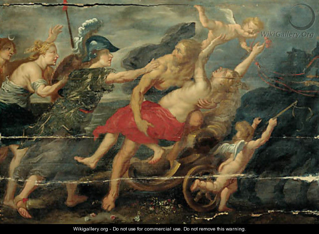 The rape of Deianera - (after) Sir Peter Paul Rubens