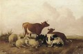 Cattle in a water meadow - (after) Thomas Sidney Cooper