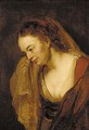 Portrait of a young woman - (after) Rembrandt Van Rijn