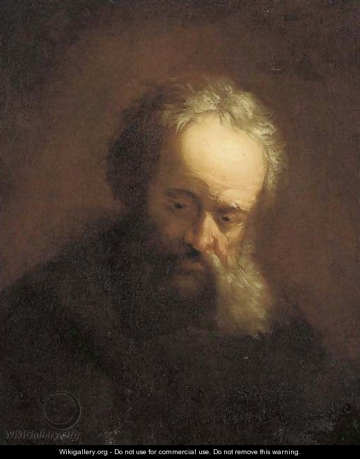 A tronie of an old man - (after) Rembrandt Van Rijn
