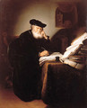 A scholar in his study - (after) Salomon Koninck