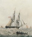 A brig running up the Channel - (after) Robert Cleveley