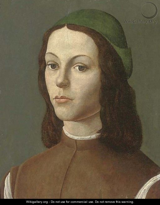 Portrait of a youth - (after) Sandro Botticelli (Alessandro Filipepi)