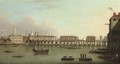 View of the City of London from the south bank of the Thames showing London Bridge - (after) Samuel Scott