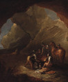 Brigands distributing Loot in a Cavern - (after) Rosa, Salvator