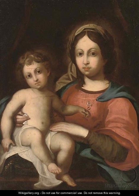 The Madonna and Child 2 - (after) Simone Cantarini (Pesarese)