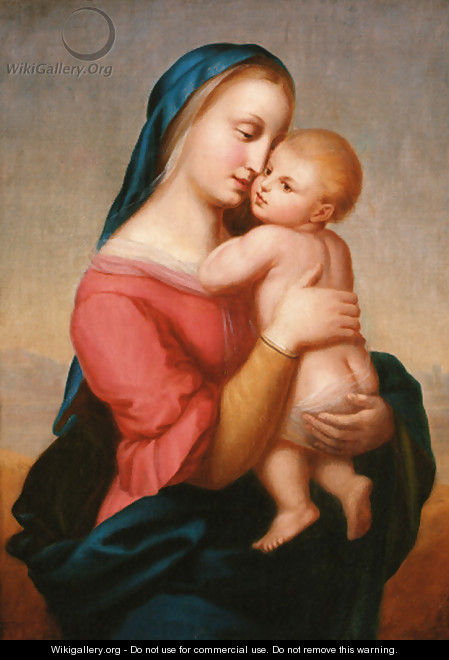 The Madonna and Child - (after) Simon Vouet