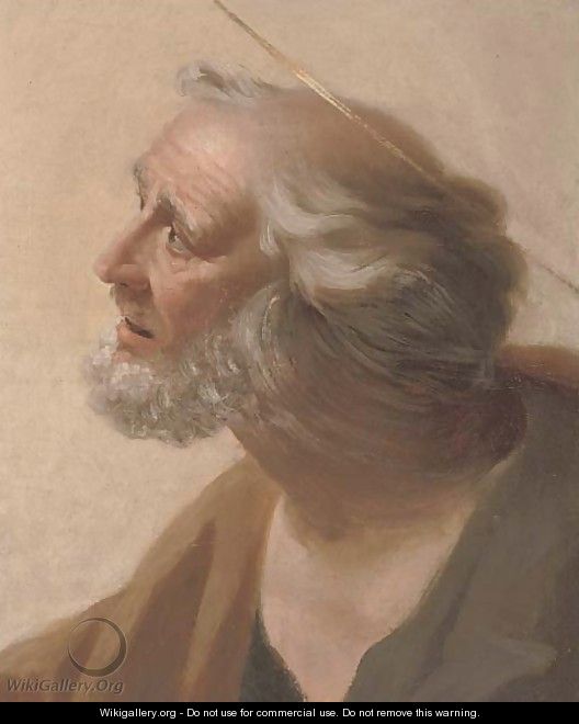 A male Saint - (after) Simon Vouet