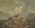 A drover with cattle - (after) Peter Le Cave