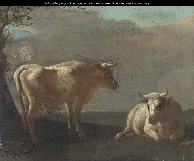 Cattle resting in a landscape - (after) Paulus Potter
