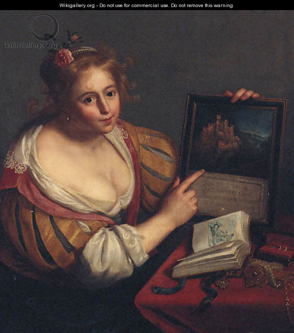 A personification of vanity - (after) Paulus Moreelse