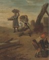 Fishermen on the beach - (after) Philips Wouwerman