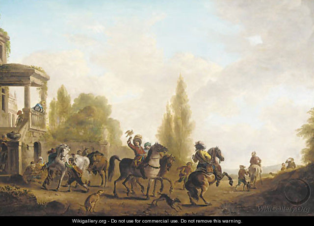 A hawking party 2 - (after) Philips Wouwerman