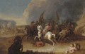 A cavalry skirmish 2 - (after) Philips Wouwerman