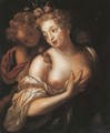 Portrait of a lady as Flora, with Cupid nearby - (after) Mignard, Paul