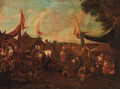 A cavalry encampment - (after) Pieter Van Bloemen