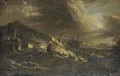 A coastal landcsape with ships in a storm - (after) Pieter The Younger Mulier (Tampesta, Pietro)