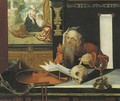 Saint Jerome in his study - (after) Marinus Van Reymerswaele