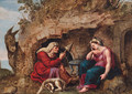 Hercules and Omphale - (after) Maerten De Vos