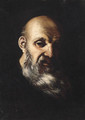 An old Man, head and shoulders - (after) Mattia Preti