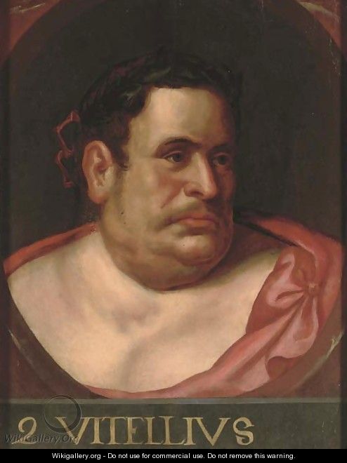 The Emperor Vitellius, in a feigned oval - (after) Otto Van Veen