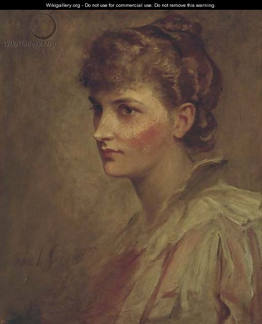 Portrait of Miss Hunter - (after) John Sargeant Noble