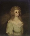 Portrait of Mrs. Denis, bust-length, in a blue dress - (after) Hoppner, John