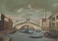 The Grand Canal, looking towards to the Rialto Bridge, Venice - (after) Joseph, The Younger Heintz