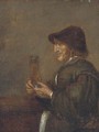 A peasant man smoking a pipe in an interior - (after) Joos Van Craesbeeck