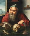 Saint Jerome in his Study 3 - (after) Cleve, Joos van