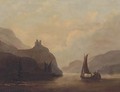 Vessels on a tranquil estuary - (after) John Wilson Carmichael