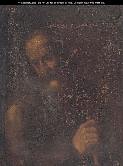 A male saint - (after) Jusepe De Ribera