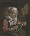 Reeling cotton - (after) Judith Leyster