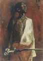 Portrait of the African fighter Adolf Boutar - George Hendrik Breitner